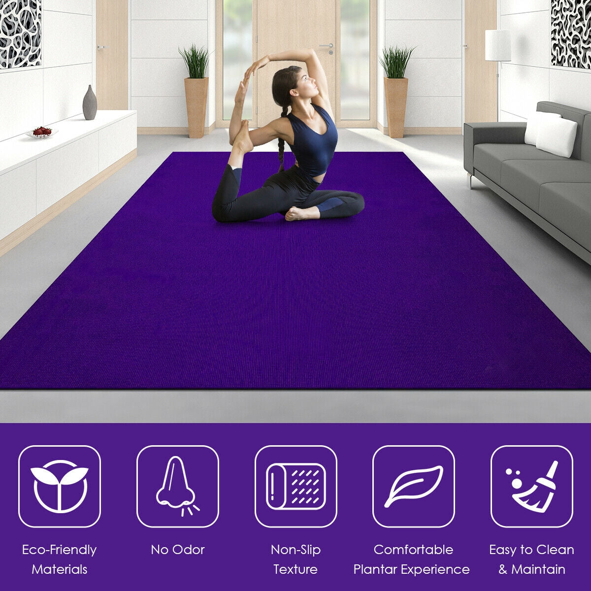 Workout Yoga Mat for Exercise